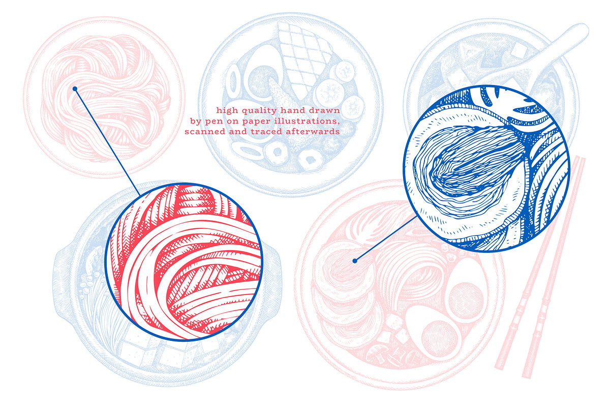 Japanese Cuisine Vector Collection, a Food Illustration by Lubov Illustrations Shop (Photo 5 of 7)