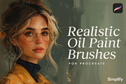 Realistic Oil Procreate Brushes, a Brush Add-On by Simplify Creative (Thumbnail 1 of 4)