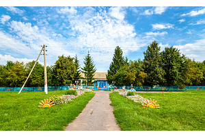 Rural school in Ostanino village - Kursk region, Russia, a Nature Photo by Leonid Andronov
