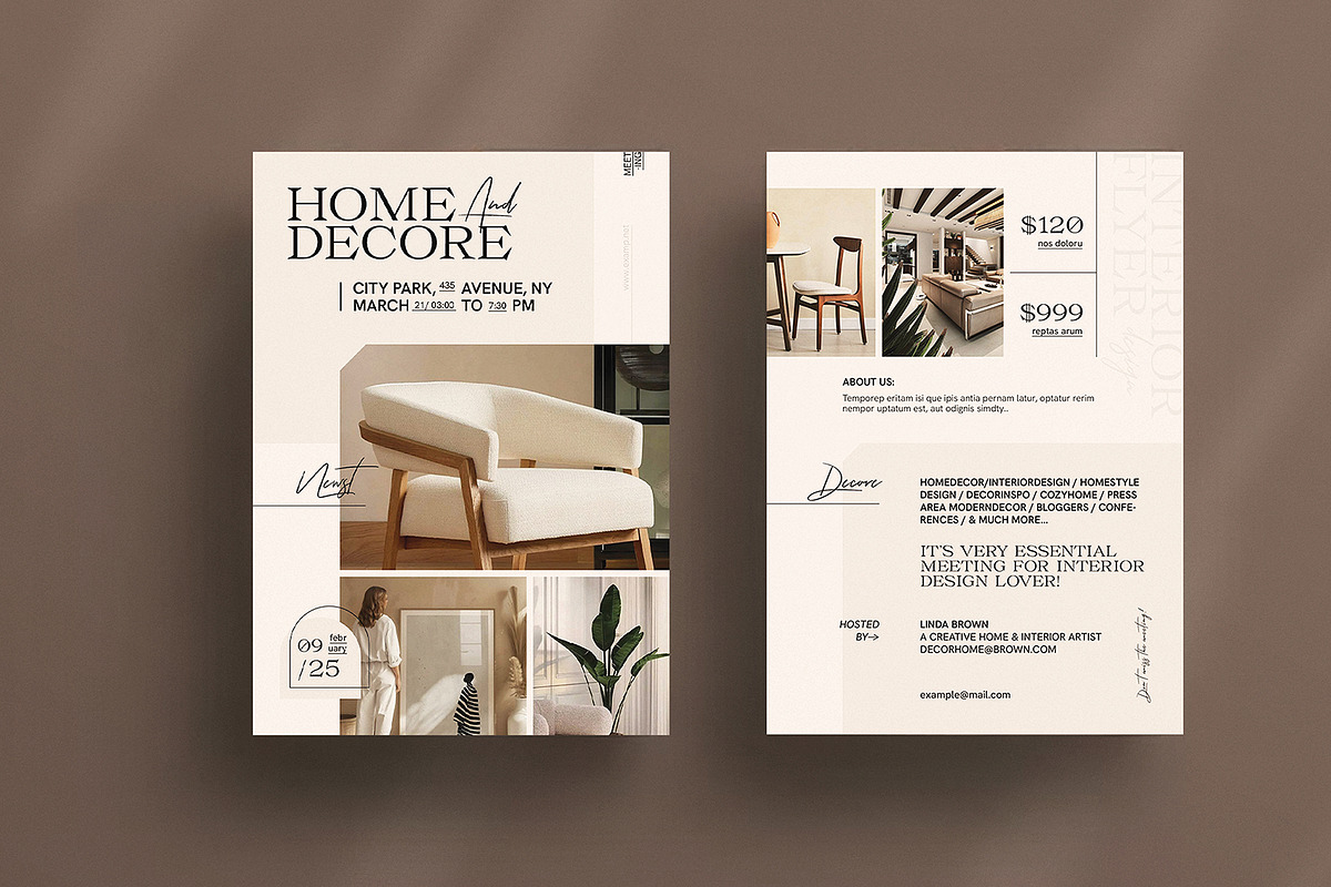 Interior Flyer Design Template, a Flyer Template by ArtisanaAura (Photo 3 of 4)