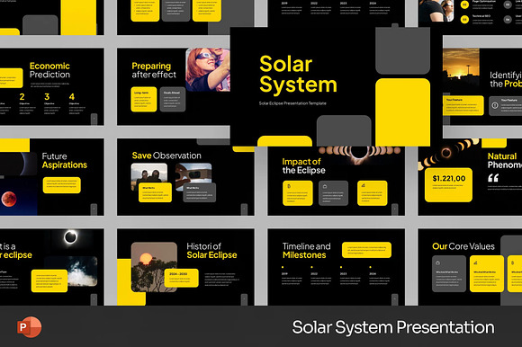 Solar System Template Powerpoint preview 3