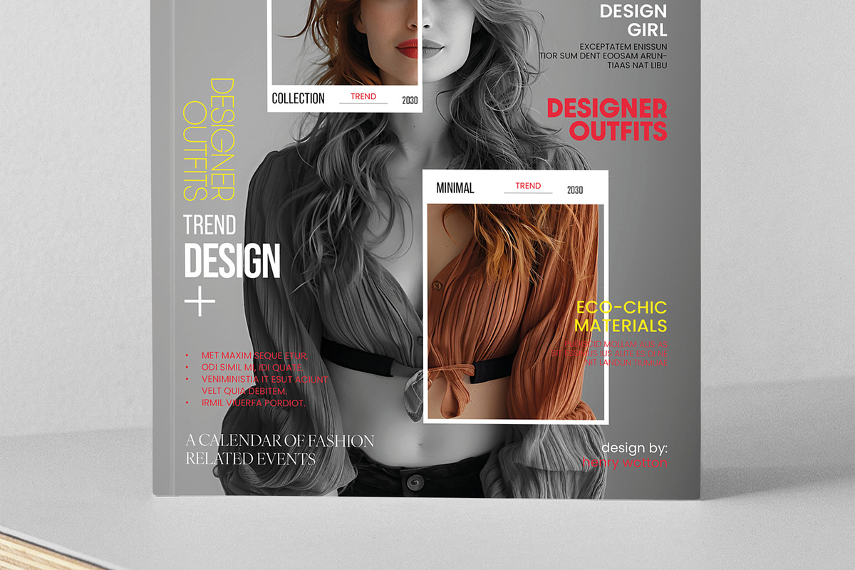 Magazine Cover Design Template preview 3