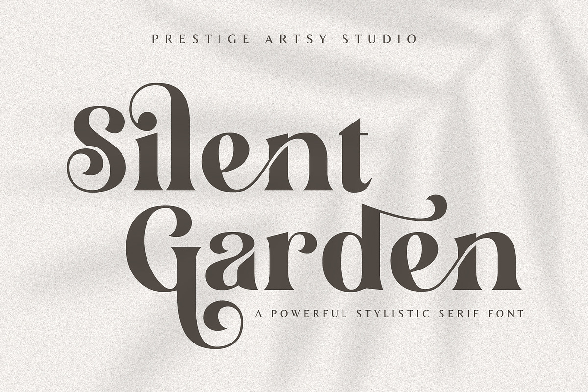 Silent Garden, a Serif Font by Prestige Artsy Studio (Photo 1 of 10)