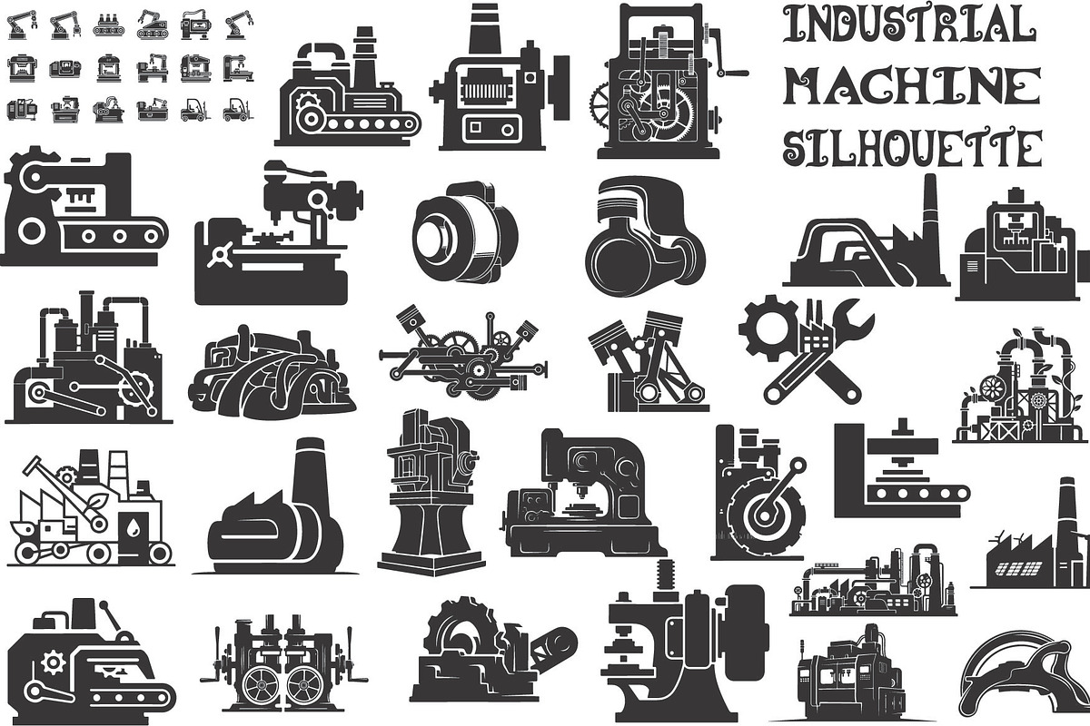 Bold industrial machine silhouette, an Illustration by Amazin_art (Photo 1 of 31)