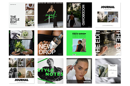 MIMI III: IG POST CANVA TEMPLATE, a Social Media Template by Alice Revel Co