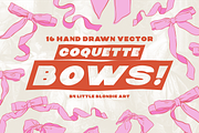 Coquette Bows!, an Illustration by Little Blondie Art (Thumbnail 1 of 3)