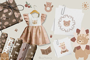 Bear World Vector Clipart & Patterns, an Animal Illustration by CpSnowy (Thumbnail 5 of 8)
