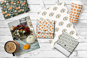 Autumn Pumpkins patterns set, a Pattern Graphic by Cozy pattern shop (Thumbnail 2 of 5)