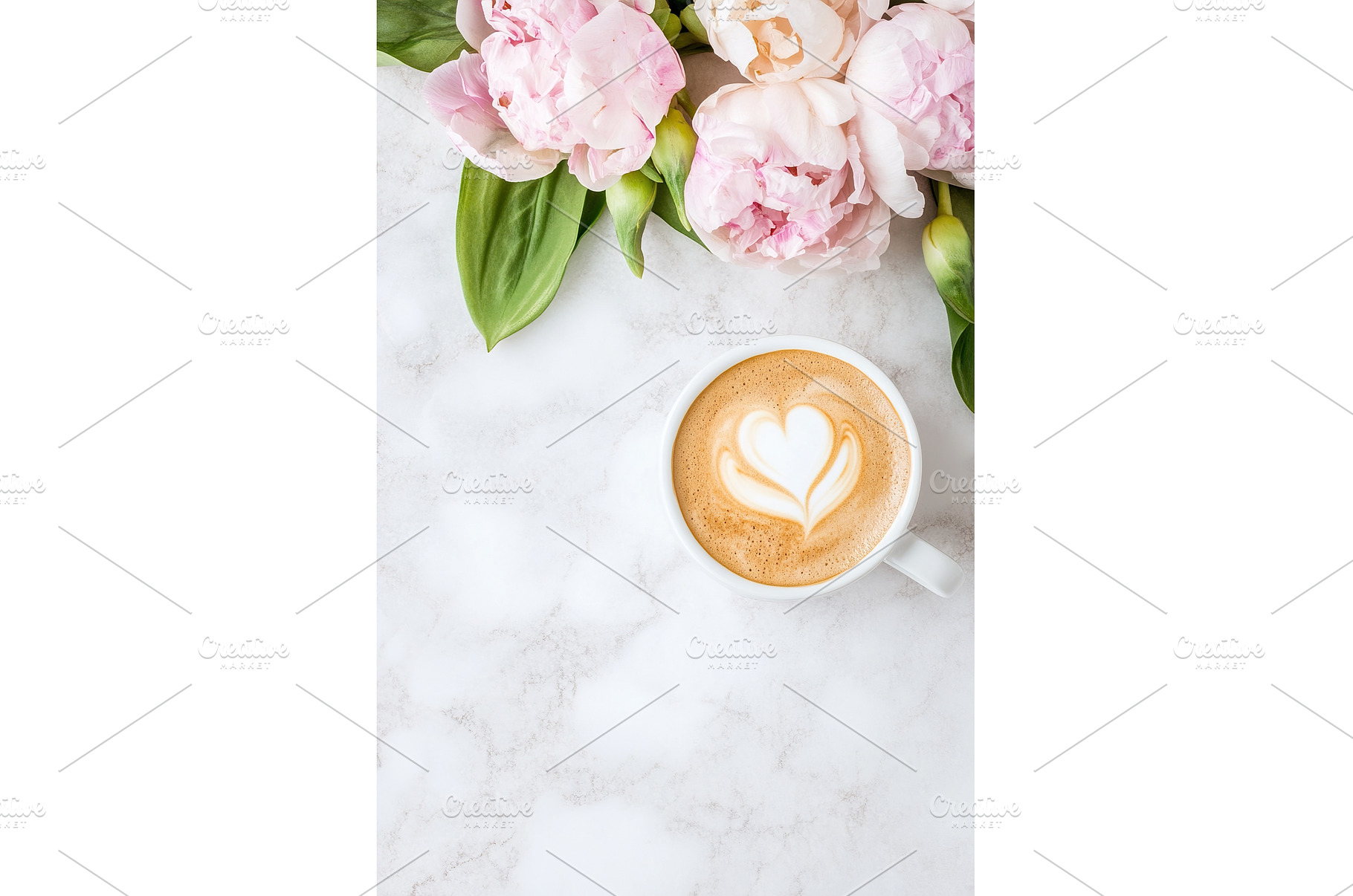 Cup of Latte with Heart Latte Art, a Nature Photo by Lermont51