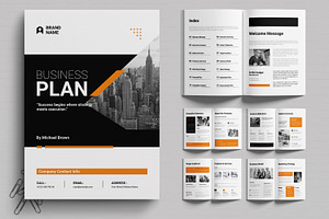 Business Plan Brochure Template, a Brochure Template by MightyDesign