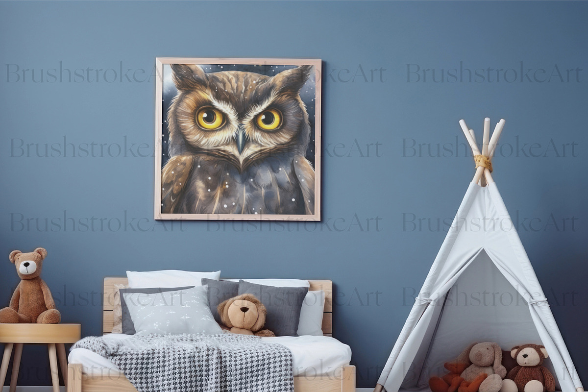 Watercolor Owl Clipart, Cute Owl PNG, an Animal Illustration by BrushstrokeArtGB (Photo 8 of 9)