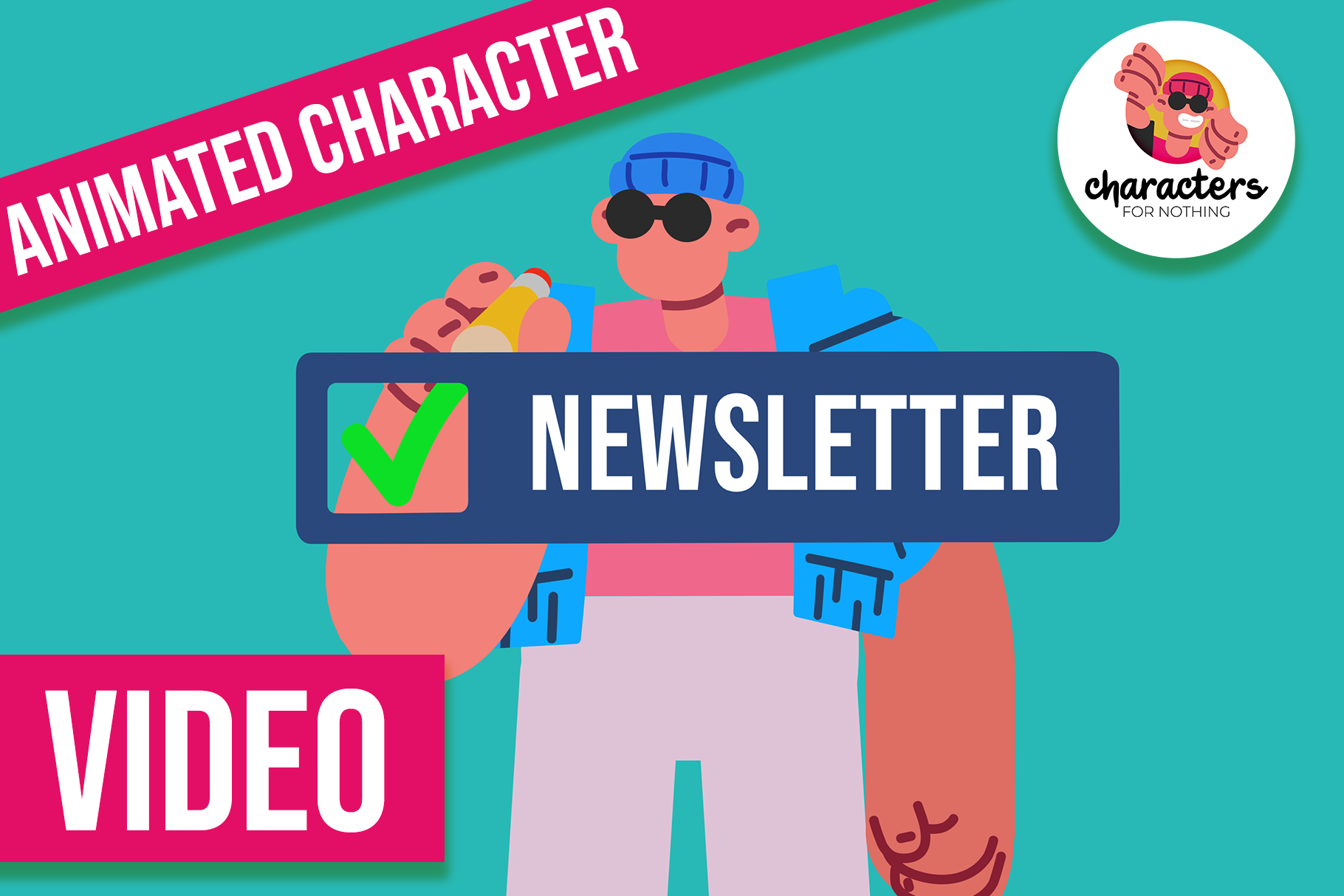 Newsletter animation | Character, a Marketing Template by Characters ...