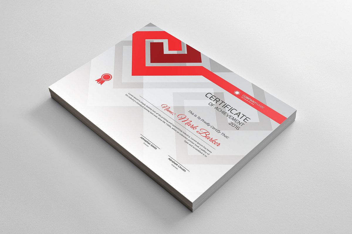 Certificate Word | PSD | AI, a Stationery Template by Curve Design (Photo 1 of 3)
