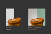 5 Podium with Transparent Background, a Background Graphic by faustudio (Thumbnail 2 of 7)