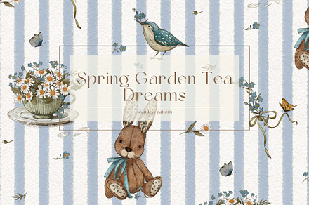 Spring Garden Tea Dreams Pattern