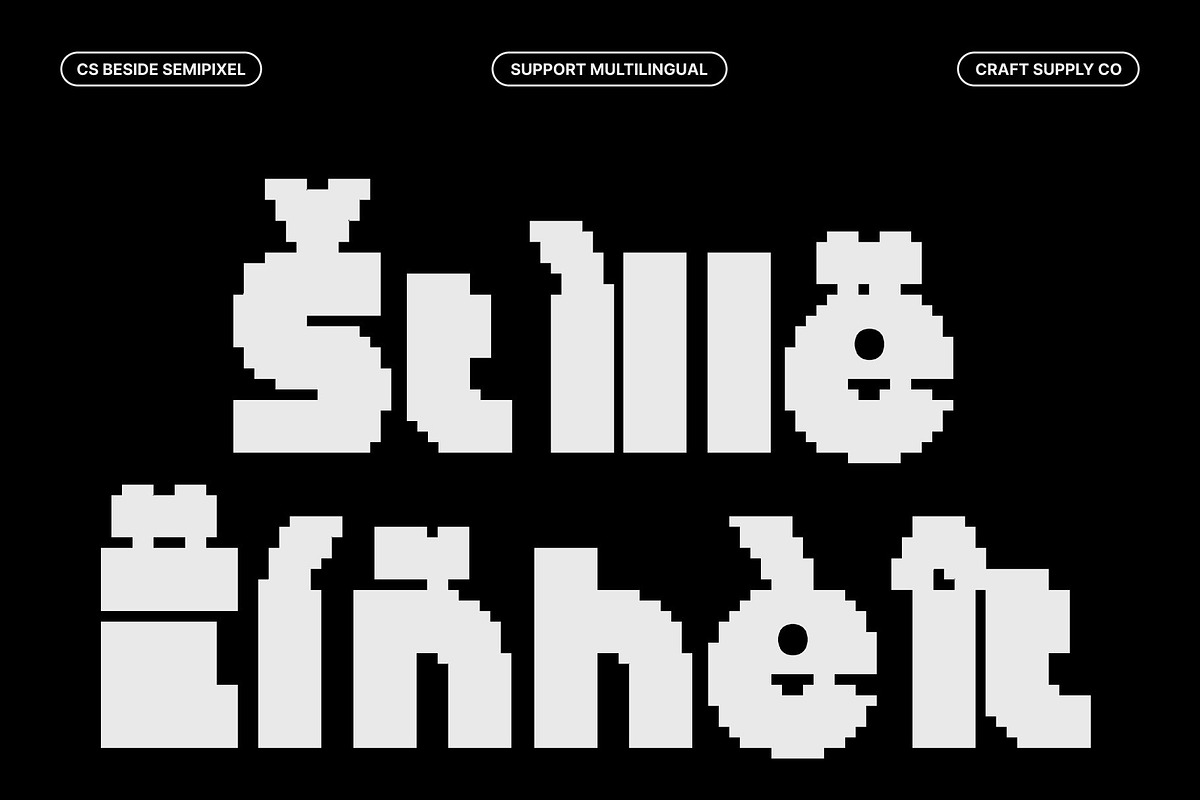 CS Beside Semipixel, a Sans Serif Font by Craft Supply Co. (Photo 7 of 8)