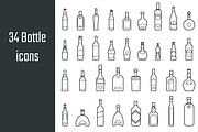 Bar Glass Icons, an Outline Icon by Katyr (Thumbnail 3 of 4)