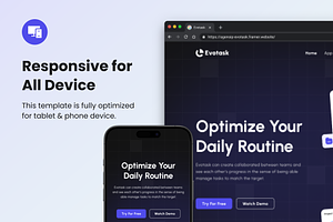 Evotask - Framer Template