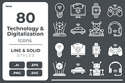 Technology and Digitalization Icons, an Icon by Tekuni (Thumbnail 1 of 12)