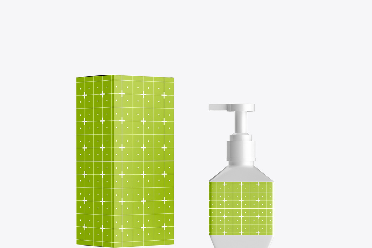 Cream Bottle with Box Mockup, a Mockup by OneVectorStock (Photo 10 of 10)