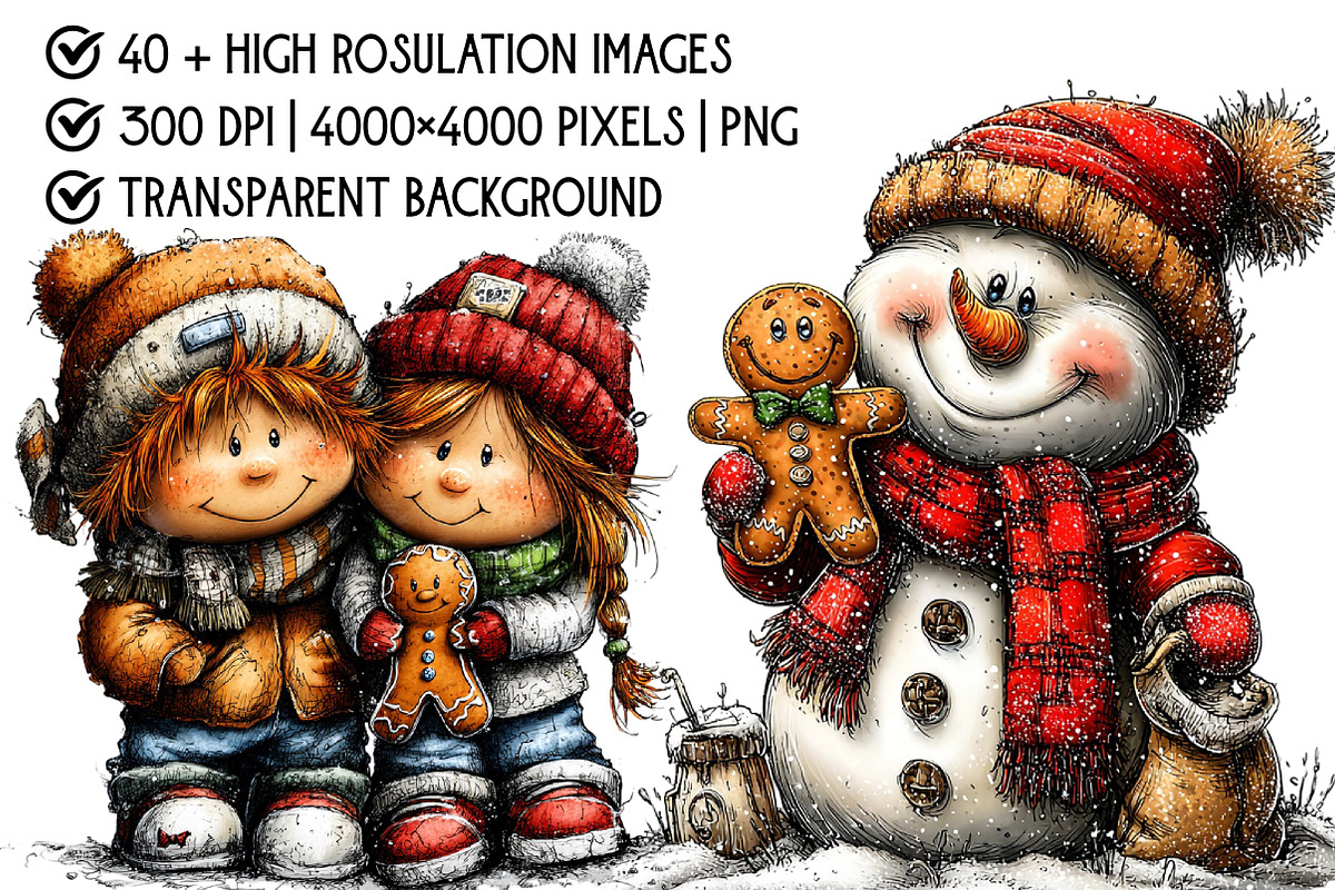 Gingerbread & Baking Clipart, an Illustration by Pixels.Craft (Photo 4 of 6)