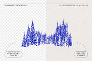 Snow-Covered Winter Pine Forest, a Seasonal Illustration by TheMountBirdStudio (Thumbnail 2 of 5)