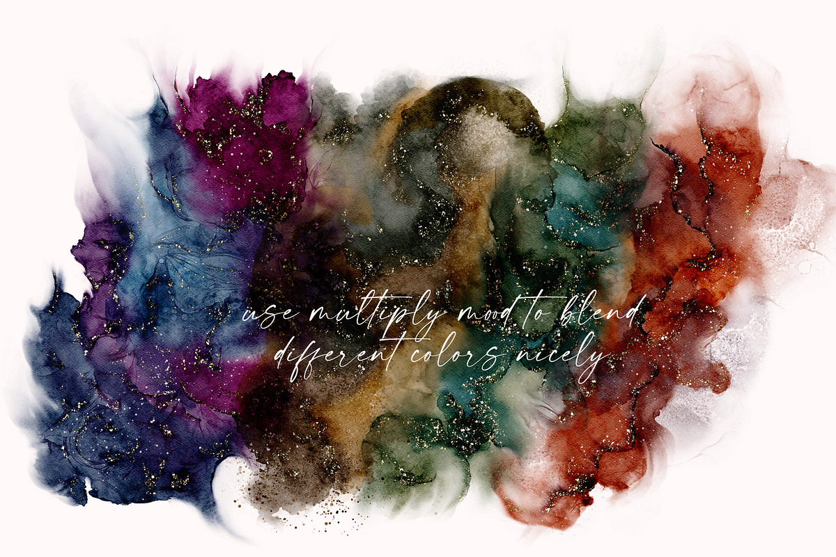 Fluid ink collection, a Texture Graphic by Mona Ahmed (Photo 6 of 14)