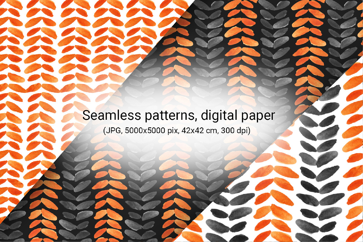 Abstract digital paper, autumn set, a Pattern Graphic by Artmanata (Photo 5 of 13)