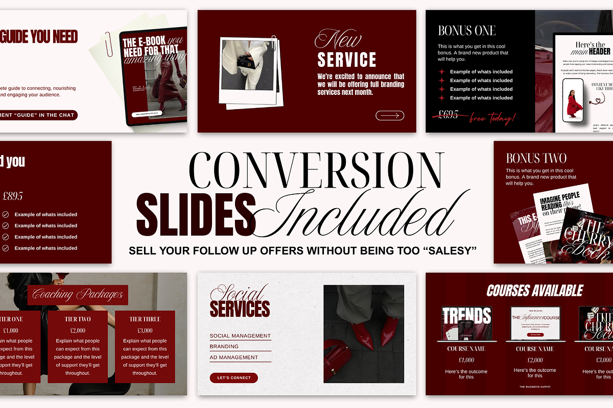 Cherry Canva Webinar Slide Deck, a Presentation Template by thebusinessoutfit (Photo 8 of 14)