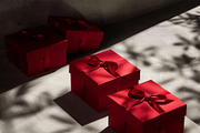 86 Gift boxes with ribbons and bows, a Holiday Photo by Handmadefont (Thumbnail 7 of 90)