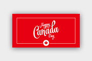 Canada Day Greeting Card Vector Pack, a Background Graphic by Bordo (Thumbnail 6 of 6)