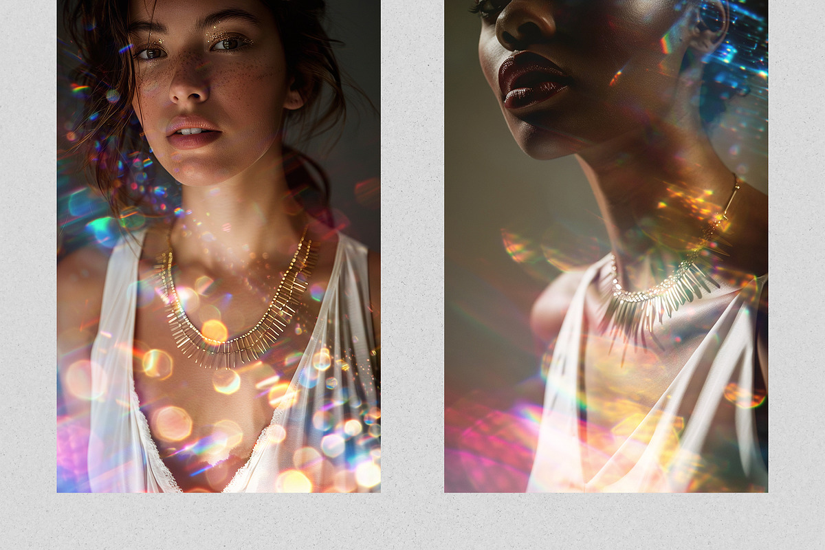 Glitter Rainbow Glow Effect Overlays, a Brushes & More by PhotoSpirit (Photo 2 of 9)