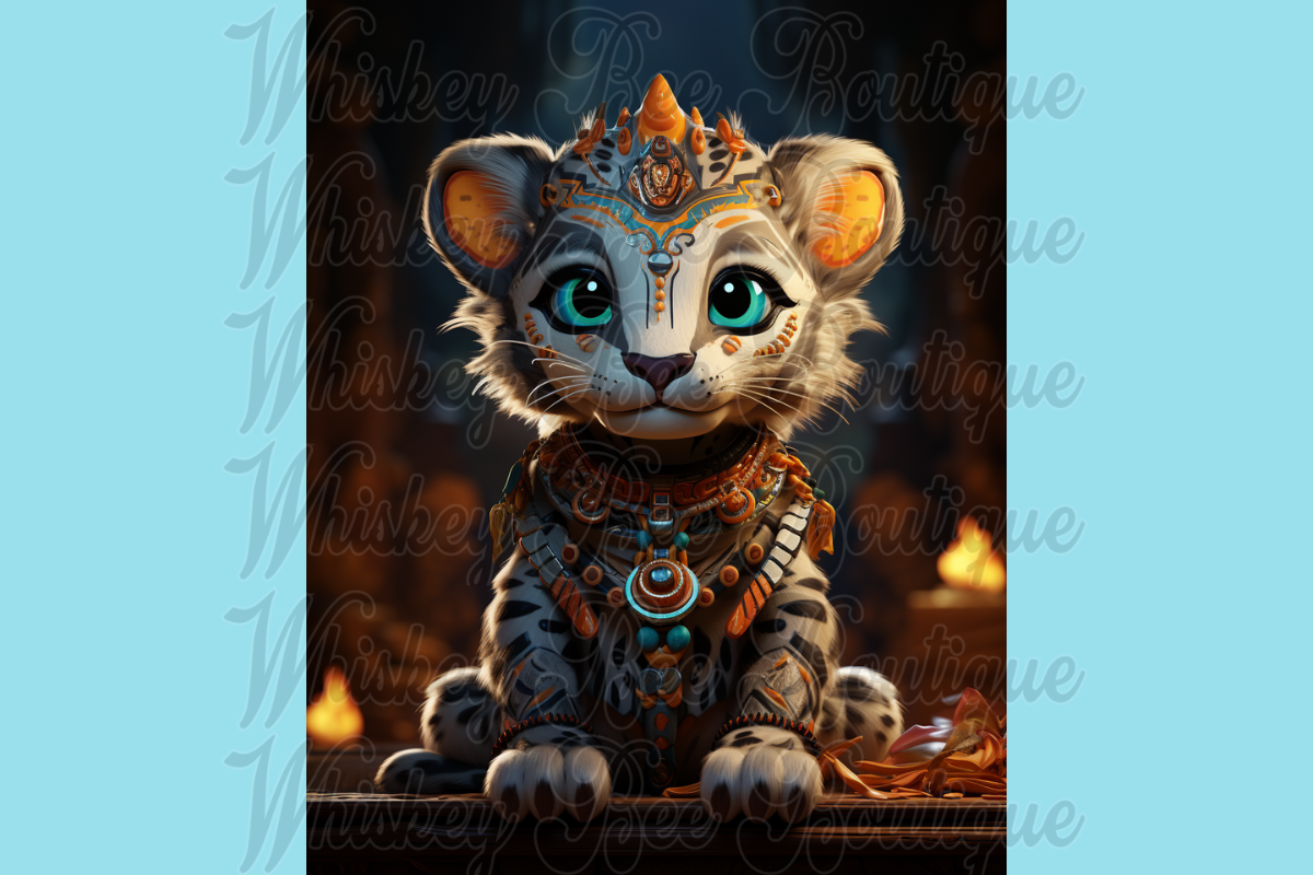 Cute Cartoon Shaman Animals, a Wallpaper Graphic by Whiskey Bee Boutique (Photo 3 of 21)