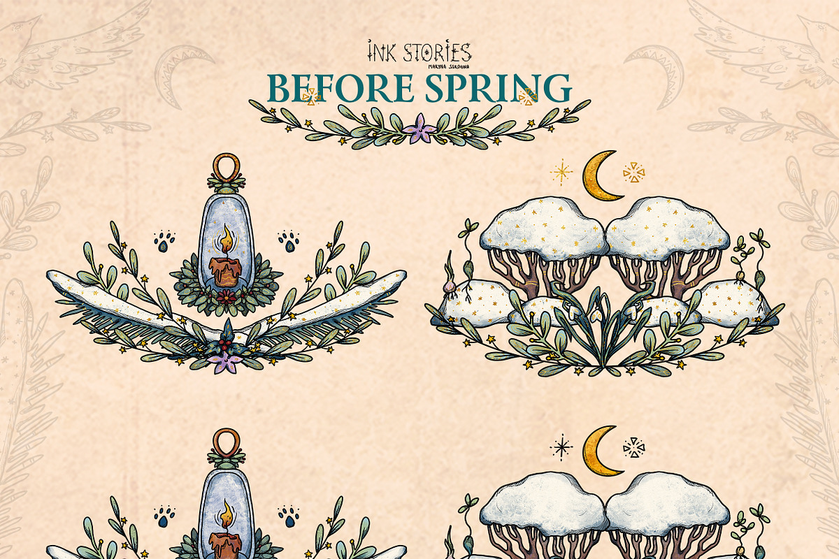 Before Spring | Late Winter Set, a Seasonal Illustration by Ink Stories (Photo 7 of 22)