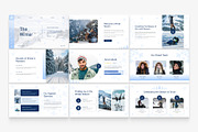 Blue Minimalist Winter Presentation, a Presentation Template by Eklip Studio (Thumbnail 2 of 5)