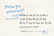 Snowyn Snowman Marker Handwritten, a Handwritten Font by Perplexitics (Thumbnail 9 of 10)