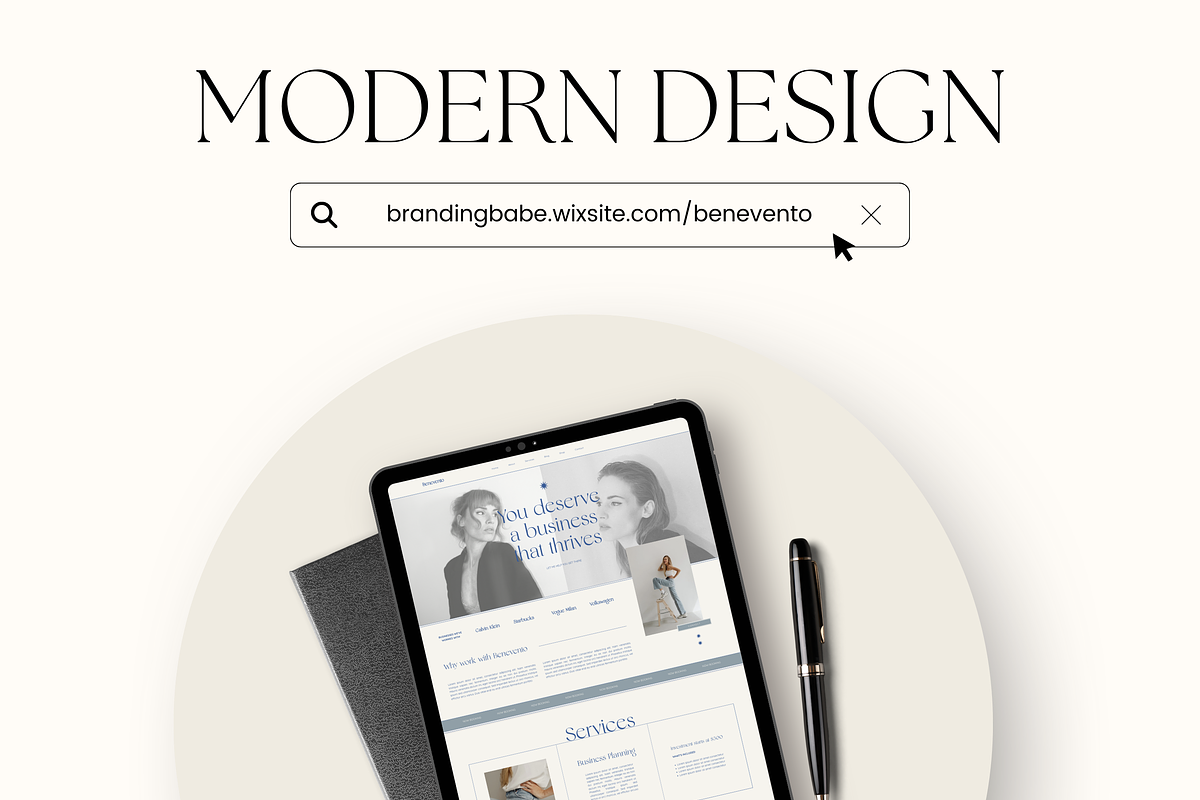 Wix Website Template Small Business, a Wix Template by Branding Babe Co. (Photo 7 of 10)
