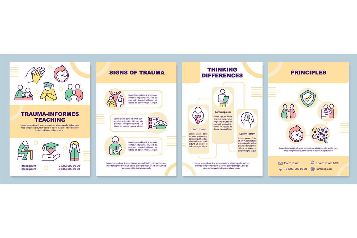 Trauma informed teaching brochure, a Brochure Template by IMG Visuals