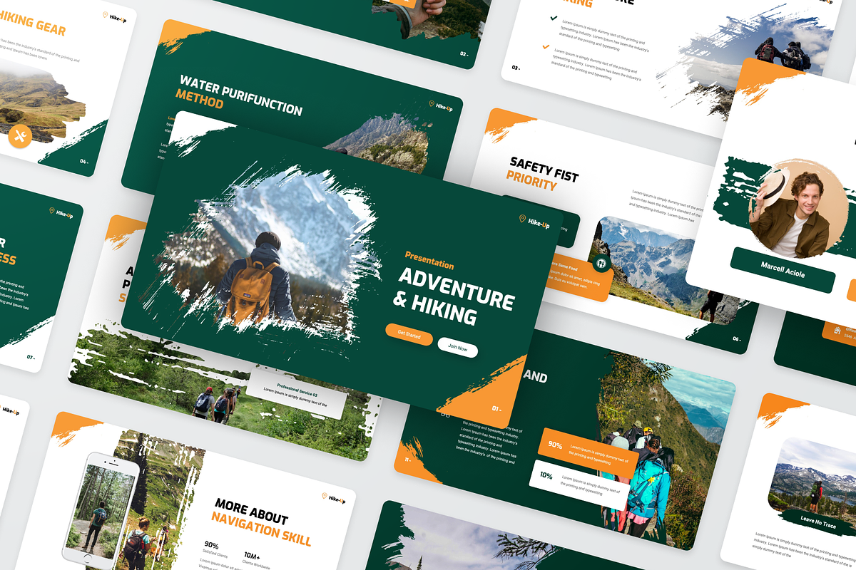 Adventure & Hiking Google Slide, a Presentation Template by SquidPixey (Photo 5 of 6)