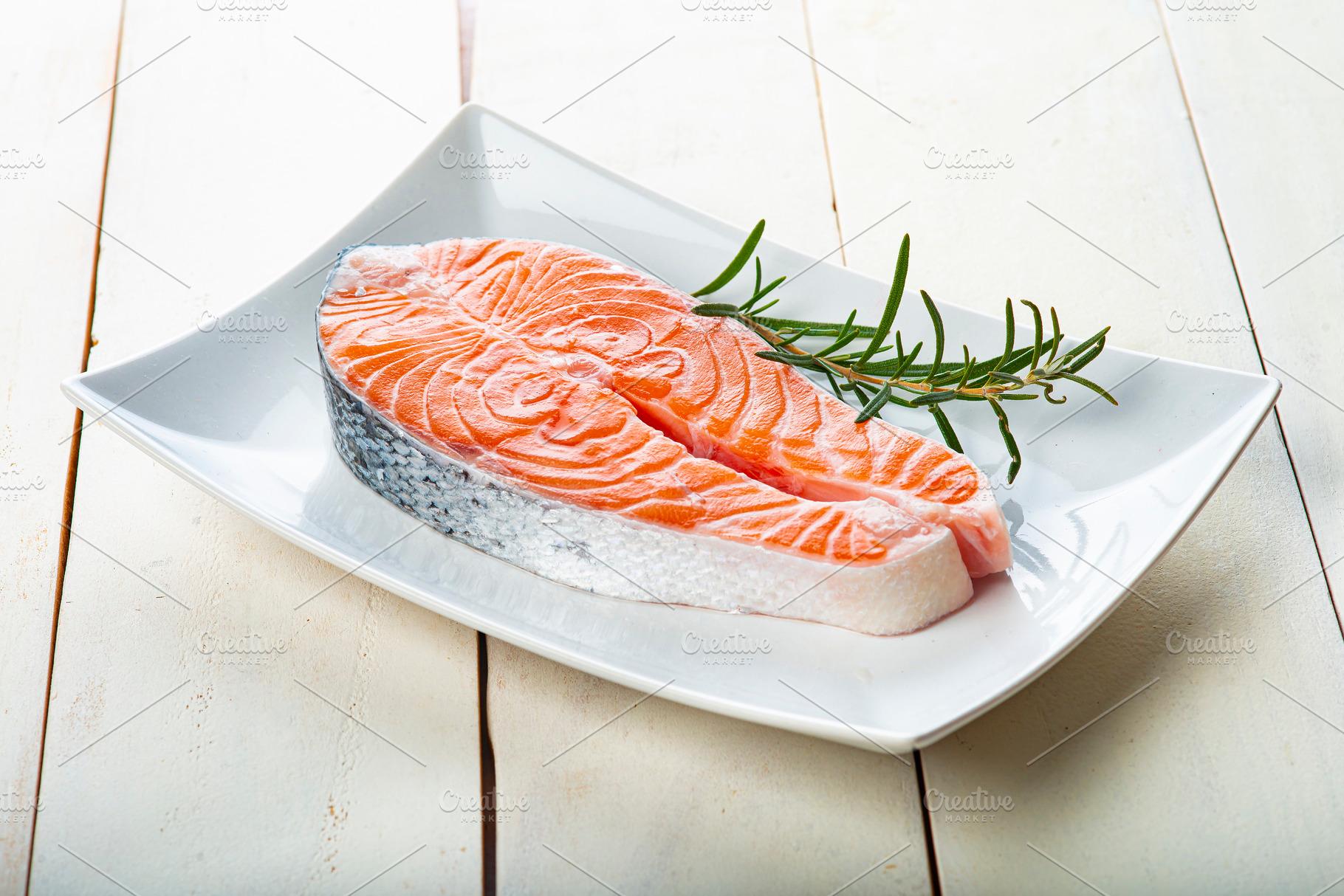 Fresh salmon fillets, a Food & Drink Photo by Angel Simon Photography