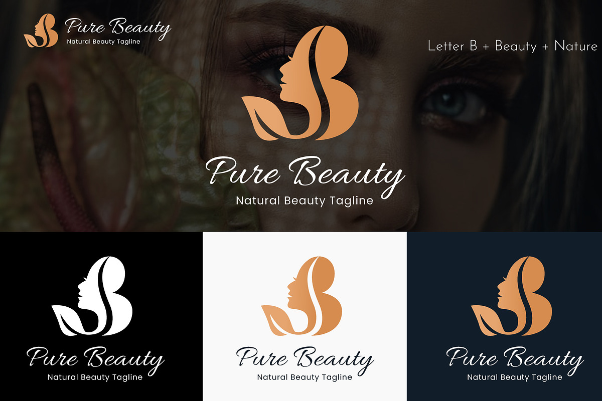 Natural Beauty - Letter B logo, a Branding & Logo Template by Design Box (Photo 1 of 2)