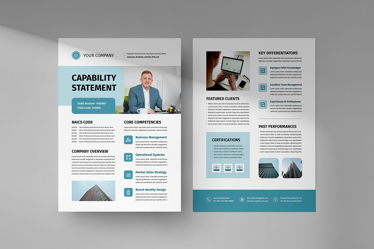 Capability Statement | Canva & Word preview 2
