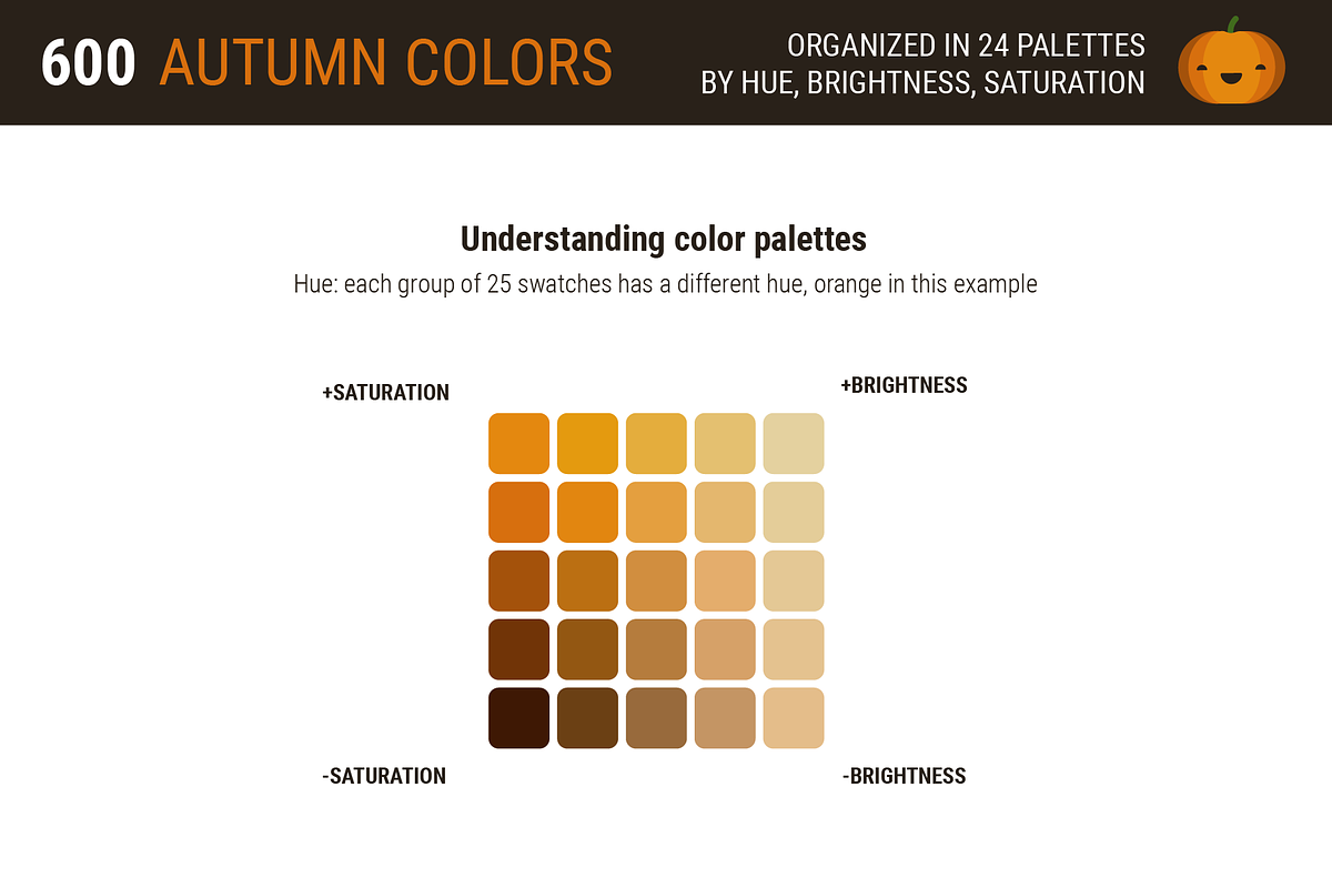 600 Autumn Halloween Color Swatches, a Palette Add-On by ToonPlanet Vector Assets (Photo 3 of 14)