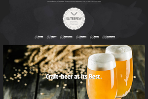 Elitebrew - Brewery WordPress Theme