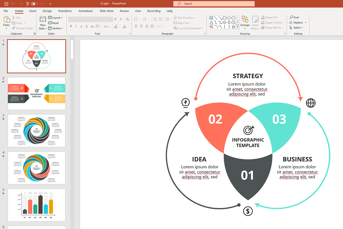 Modern Presentation Template, a Presentation Template by Infographics project (Photo 7 of 12)