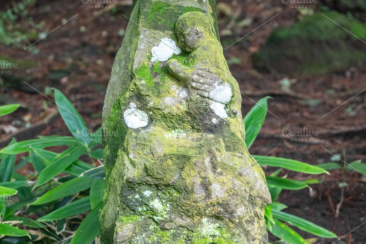 Moss-covered Jizo statue at Jochi-ji Temple in Kamakura, Japan, an Abstract Photo by GoodGoods (Photo 1 of 2)