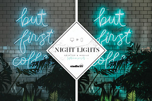 3 Neon Lights Presets