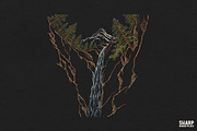 Majestic Mountain Waterfall And, an Object Graphic by SharpMarketplace (Thumbnail 1 of 4)