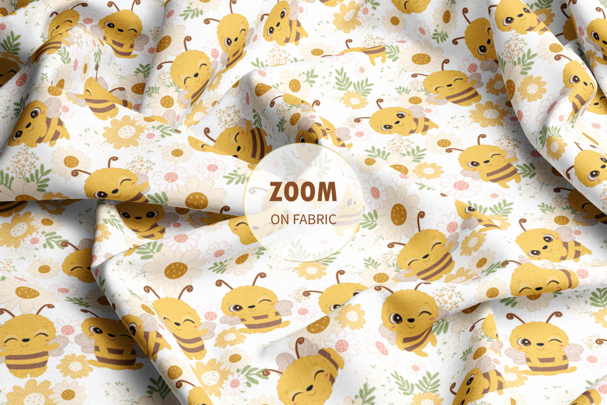 Adorable Little Bees Patterns, a Pattern Graphic by DrawStudio1988 (Photo 8 of 11)