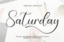 Saturday | Script Font